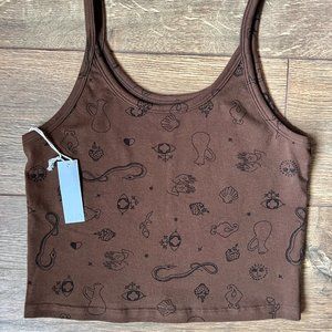 ARQ Crop Tank Charms NWT